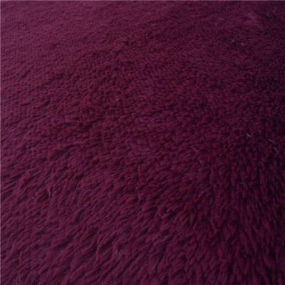 China Eco-friendly.anti-slip.water-proof claret blanket polyester pile high knotting PV plush blanket area alfombras tapetes Para sala living room rug plush blanket for sale