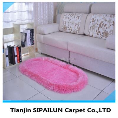 China 100% Anti-bacteria Polyester Shag Carpet Door Mat Bed Area Rug / Chinese Carpet Manufacture Carpet Tile for sale