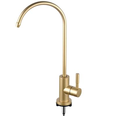 China Thermostatic European Single Water Faucet Water Filter Single Hole Drinking Water Faucets RO Style Faucets Bibcock for sale