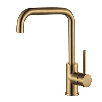 China ZOYUE Kaiping Faucets Factory OEM Design Thermostatic Faucets Wholesale Cheap Gold Single Handle Stainless Steel Kitchen Sink Faucet Mixer Taps New for sale