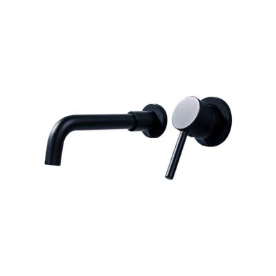 China ZOYUE Faucets Thermostatic Matt Black Wall Mounted SS 304 Stainless Steel Mixer Tap Basin Faucet Bathroom Wash Face Basin Faucets for sale