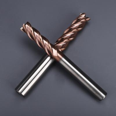 China High Quality Solid Carbide OEM End Mill 4 Flute Square 1/2