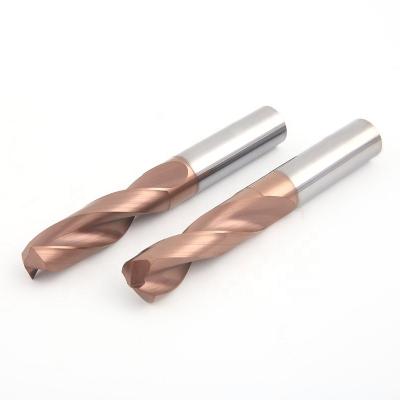 China Full Ground Metal Drilling PCB Cobalt Drill Bit With Welding HSS Shank And Carbide Tip for sale