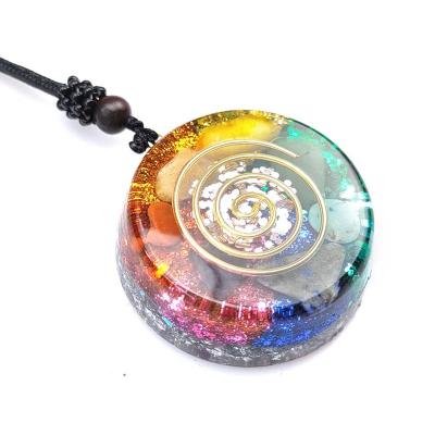 China Wholesale Stone 7 Chakra Stones China Crystal Therapy Pendant Necklace 7 Chakra For Gift for sale