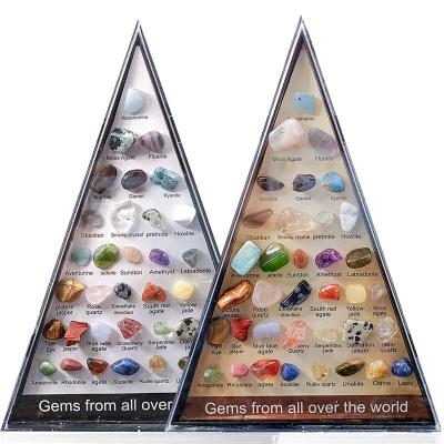 China China Wholesale Natural Crystal Stone Tumble Stone Gemstone Specimens Mineral Box For Science Education for sale