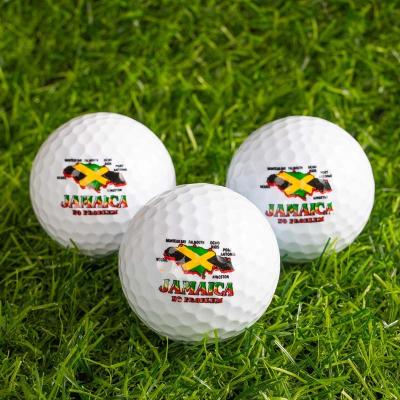 China Hot Sale Rubber + Biodegradable And Water Soluble PU Golf Ball for sale