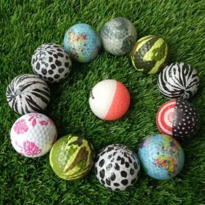 China Custom Mini Tournament PU Practice Golf Balls Urethane Standard Rubber + White Biodegradable 3/4 Piece Golf Balls Sale for sale