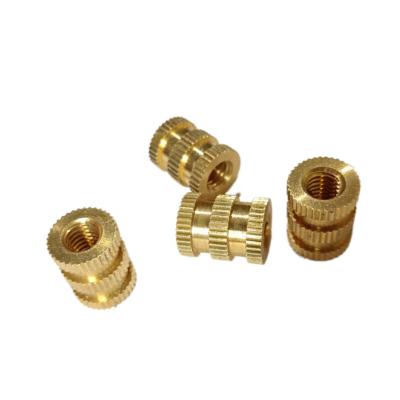 China Custom Rotational Injection Molding CNC Thread Various Sizes Knurling Brass Copper Plastic Nut Injection Nuts Inserts for sale