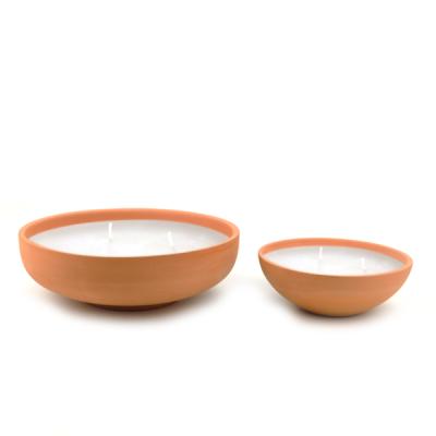 China Good Price Eco - Friendly Terracotta Candle Bowl , Ceramic Candle Bowl , Waterproof Bowl for sale