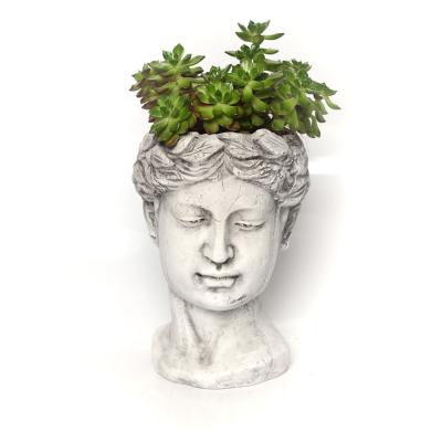 China Eco - Friendly Head Shaped Venus Planter , Flower Plant Pot For Home Decor for sale