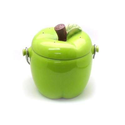 China Sustainable Apple Shaped Compost Bin/Compost Bucket/Compost Bucket for sale