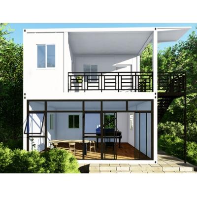 China Modern Design 2 Stories Portable Container House 20ft or 40ft Prefabricated Homes for sale