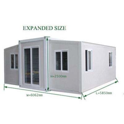 China Stahl Sandwich Panel Erweiterbares Containerhaus zum Wohnen in Weiß/Grau/Schwarz zu verkaufen