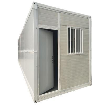 China PVC-containerhuis met schuifvenster voor winkels en voorgefabriceerd vouwcontainerhuis Te koop