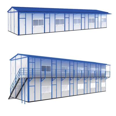 China Modern K Type Light Steel Structure Prefab House With PVC Sliding Window for sale