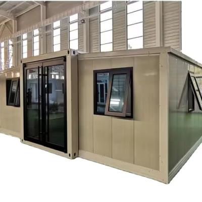 China Steel Door Sandwich Panel Modular Container House Foldable Light Steel Structure Frame for sale