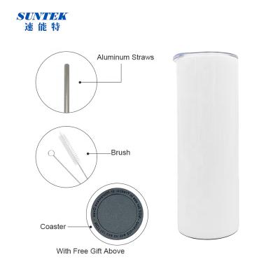 China SUNTEK September USA Warehouse Sublimation Blank Sublimation Tumbler 20oz Lean Sublimation Tumbler Directly for sale