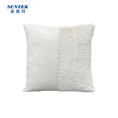 China PORTABLE Sublimation Heat Press Sequin Blank Pillow Case Cushion Cover for sale