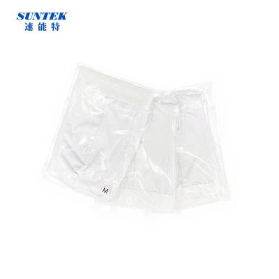 China Fashionable and high quality antibacterial white knitted sports loose men's briefs for sale