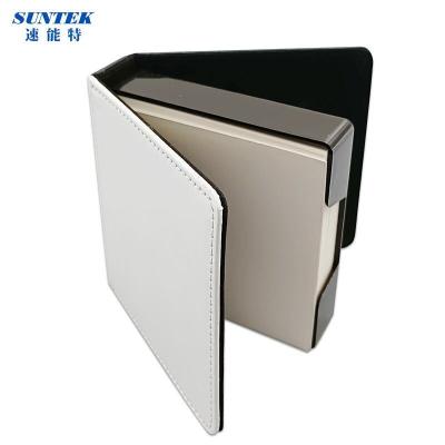 China Fold Out New Item Sublimation Square Memo Pad PU Leather Holders For Anyone for sale