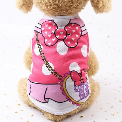 China Breathable Quick Release Dog Tank Top Teddy Bear Dog Tank Top Cat Tank Top Mesh Pet Spring Top and Summer Tank for sale