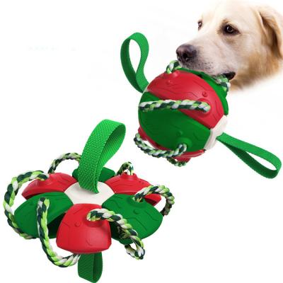 China Sustainable Factory Wholesale New Explosive Outdoor Training Interactive Football Dog Toys for sale