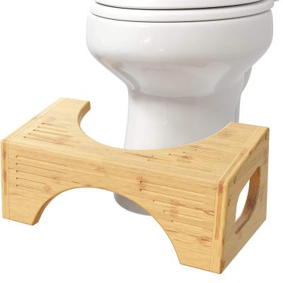 China Can Be Wholesale Household Kids Step Stool Bathroom Toilet Stools Bamboo Toilet Squat Stool for sale