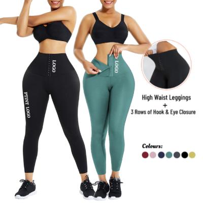 China Antibacterial Custom Waistdear Butt Lifter Slimming 3 Hooks Women Leggings Fitness Gym Gaiters Corset Waist Trainer for sale