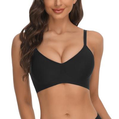 China HEXIN Antibacterial Wholesale Seamless Women Push Up Bra for sale