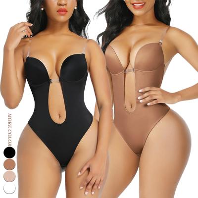 China Dropshipping Breathable Waistdear Women Slimming Thong Tummy Control Abdomen Control Women Shapewear Body Shaper Backless Jumpsuit for sale