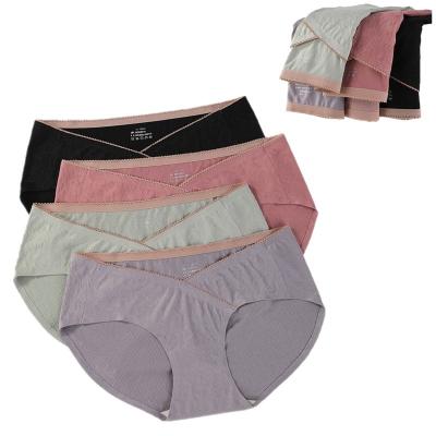 China Best Selling Antibacterial Pregnant Panties Waist Underwear Breathable Sexy Hot Women's Panties Bottoms for sale