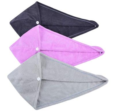 China China Wholesale Custom Logo Best QUICK DRY Best Microfiber Hair Drying Towel Microfiber Head Hair Towel Quick Dry Turban Wrap For Women for sale