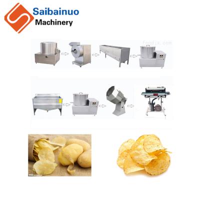 China Vegetable Processing Plant Automatic Industrial Potato Chips Making Machine for sale