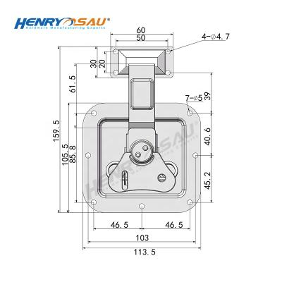 China Flight Case / Aluminum Case / Audio Equipment Case Padlockable Suitcase Parts Name Medicine Case / Stage Performance Case Boxes Overlatches Parts For Luggage for sale