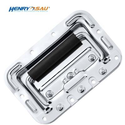 China Handle limit is 90 degree factory open Road Case Wholesale Accessories Chromed Handle Spring Loaded For ATA Flight Case Hardware for sale