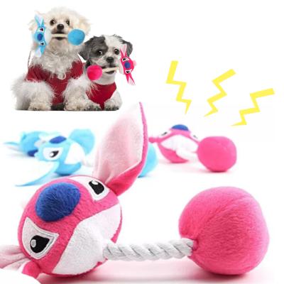 China Viable pet toys wholesale custom plush pet sqeak toy plush teether pet toy for sale