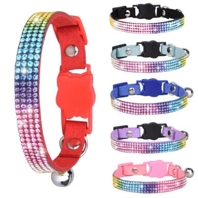 China Beautiful JEWELED Pet Collar with Diamond Cat Pet Collar Necklace for sale