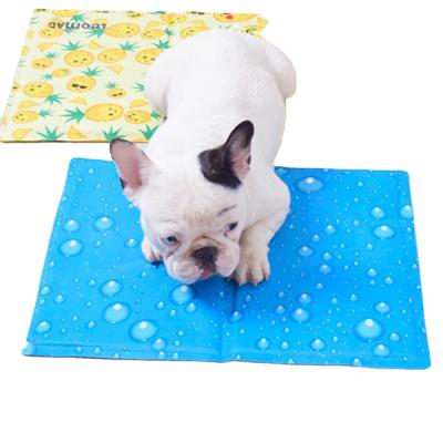 China Soft Dog Stocked Gel Pee Pad Tray Pet Heat Protection Cold Relief Summer for sale