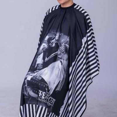 China Raincoat Custom Design Salon Hair Cutting Cape New Waterproof Fashional Salon Cape Barber Apron for sale