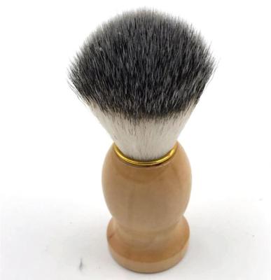 China Shaving Brush Beauty Tools Solid Wood Handle Soft Bristle Hair Men Beard Makeup Shaving Brush for sale