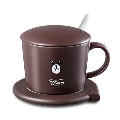 China Viable Best Design 55 Degree Thermostat Mug Set Gift Thermostat Mug With Thermostatic Warmer Mug Kettle for sale