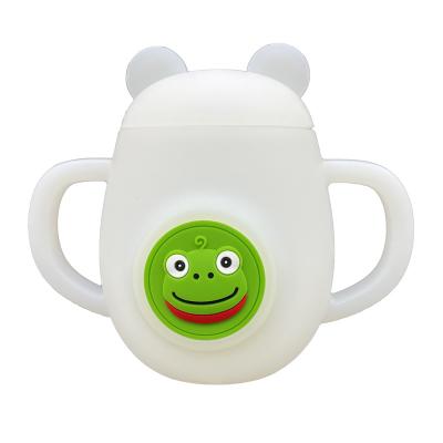 China Kids Sustainable Silicone Baby Sippy Training Cups For Baby Drinking With Lids ODM OEM Snack Silicone Toddler Cup for sale