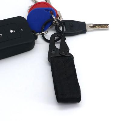 China Metal+Polyester Gear Clip Metal+Polyester Gear Belt Clip Key Chain Nylon Gear Pocket Guardian OEM Logo for sale