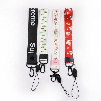 China 15mm/20mm/25mm Customized LOGO Cell Phone Lanyard Wrist Neck Strap With Colorful Cartoon Pattern Mobile Phone Security Strap en venta