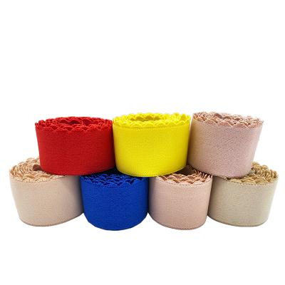 China 3.8cm Elastic Colorful Crescent Hat Elastic Bag With Soft Waistband Elastic Waistband for sale