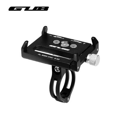 China Universal Adjustable GUB Aluminum Bike Phone Holder Bicycle Stand For 3.5-6.2inch Smartphone Smart Phone Universal Adjustable Handlebar Holder Mount Bracket for sale