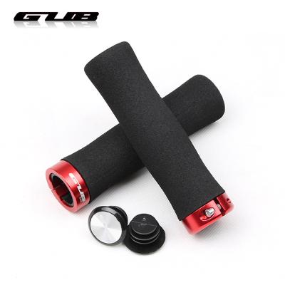 China Group Grip Handlebar Bike Silicone MTB Sponge BMX Mountain Bicycle Grips Recycling Parts In Gear Non-slip Soft Aluminum Locking End Cover for sale