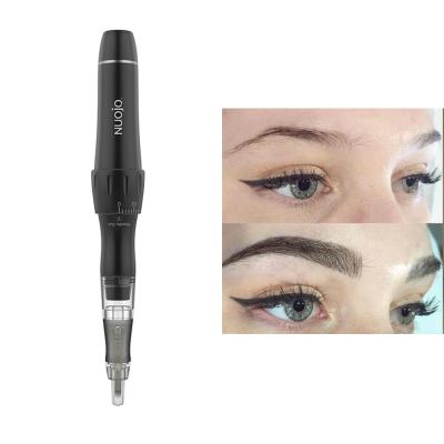 China Black PMU Eyebrow Radio Mts Microblading Semi Permanent Makeup Machine Professional Makeup Machine Tattoo Pen Kit for sale