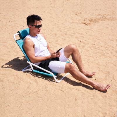 China Beach Wave 1-Position Beach Folding Sand Chair for sale