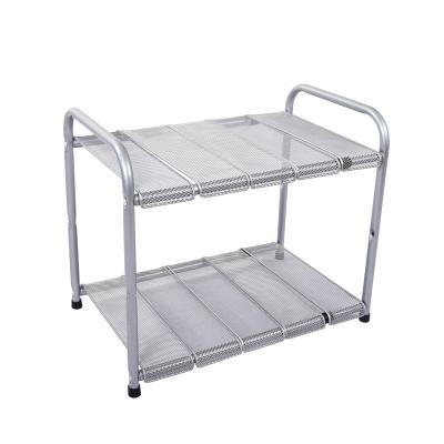 China Stocked Rack Metal Wire Storage Rack Shelf With NSF Approval Wire Display Mesh Display for sale